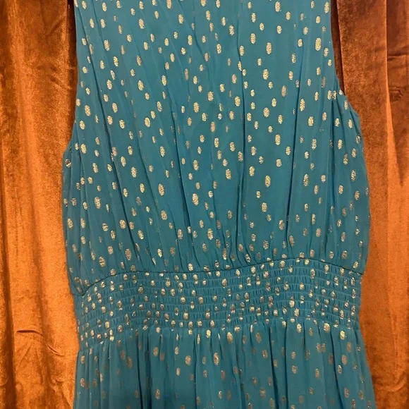 Lilly Pulitzer Blue and Silver Maxi Dress - Picture 6 of 7
